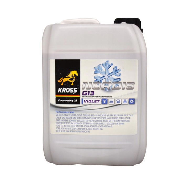 Antigel concentrat Kross Nordis G13, violet, 5 l, utilizabil în toate anotimpurile