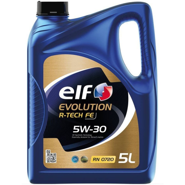 Ulei de motor, Elf, Evolution R-Tech FE, sintetic, 5W-30, 5L