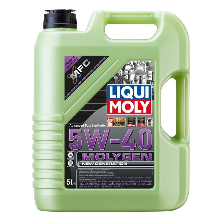 Ulei de motor Liqui Moly Molygen New Generation 5W-40, canistră 5L