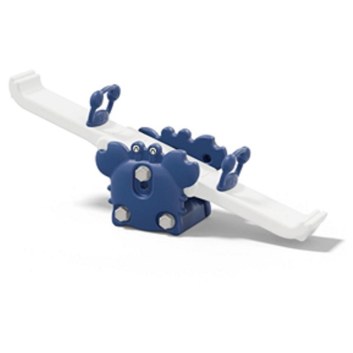 Balansoar pentru copii Nichiduta Garden blue Crab, forma ergonomica, margini rotunjite, dimensiune 130 x 32 x 38 cm