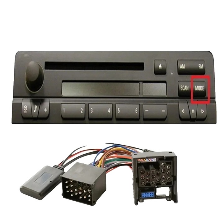 Adaptor audio auto Bluetooth 5.0, compatibil Aux, negru, pentru BMW E46