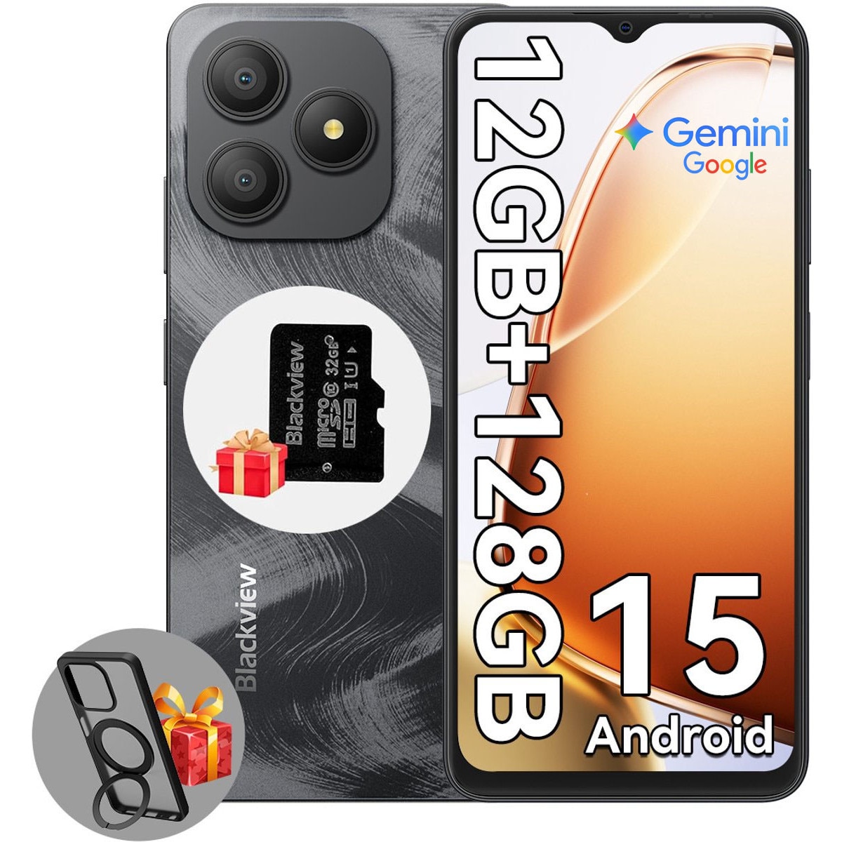 Telefon mobil Blackview Wave 9C, Dual SIM, Android 15,12GB+128GB