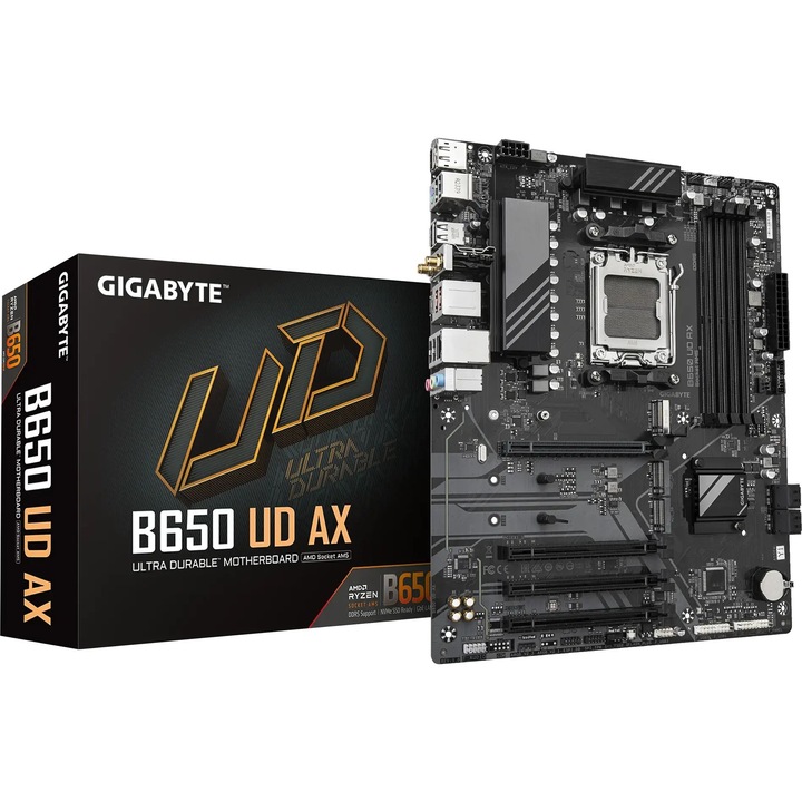 Дънна платка GIGABYTE B650 UD AX, Socket AM5