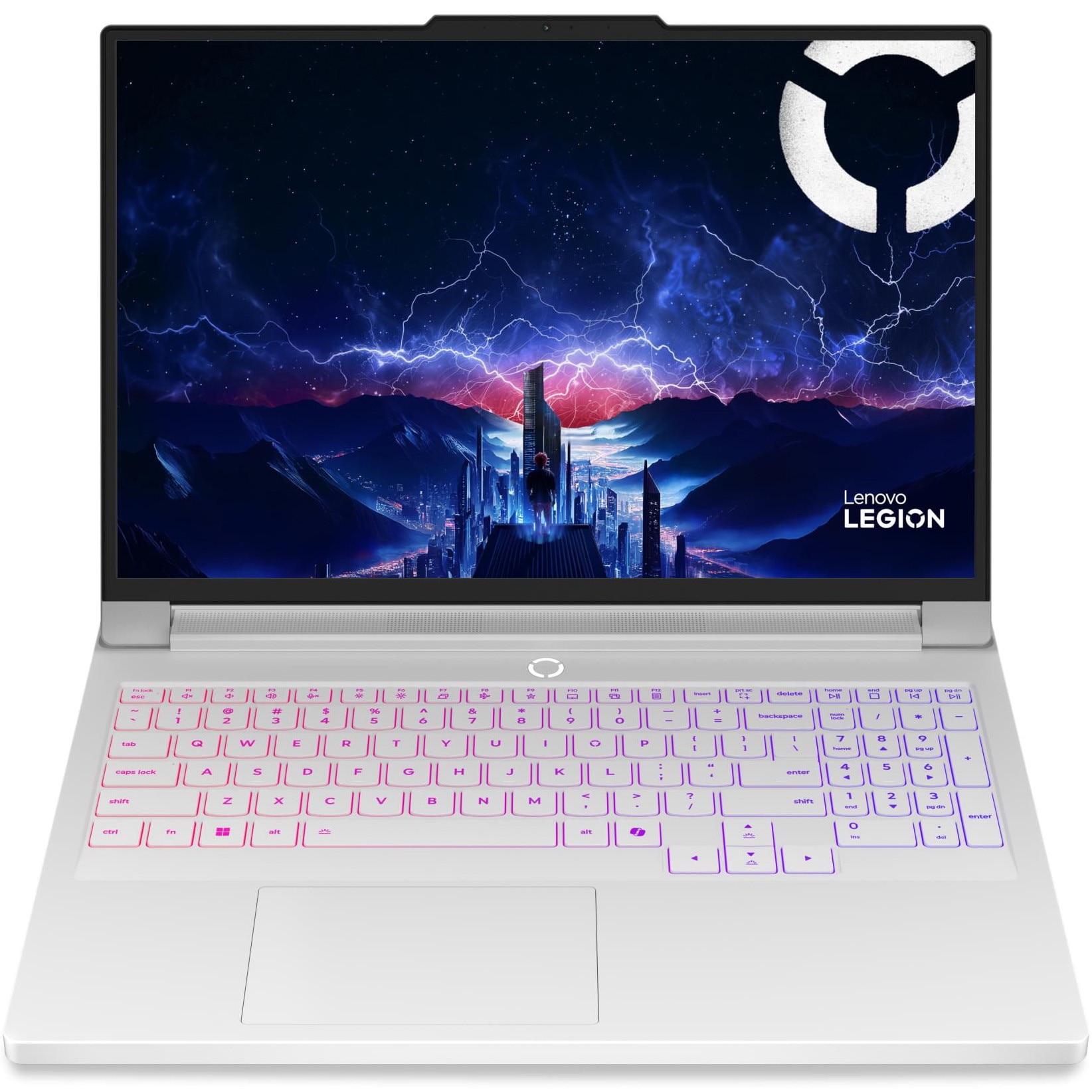 Laptop Gaming Lenovo Legion Pro 7 16IAX10H cu procesor Intel® Core Ultra 9 275HX pana la 5.4GHz, 16" WQXGA, OLED, 240Hz, 32GB DDR5 RAM. 1TB SSD, NVIDIA® GeForce RTX™ 5080 16GB GDDR7, No OS, Glacier White, 3y on-site Premium Care
