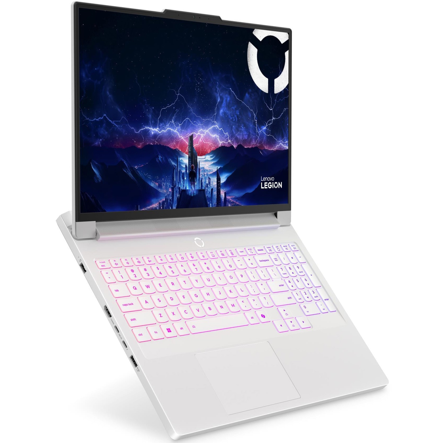 Laptop Gaming Lenovo Legion Pro 7 16IAX10H cu procesor Intel® Core Ultra 9 275HX pana la 5.4GHz, 16" WQXGA, OLED, 240Hz, 32GB DDR5 RAM. 1TB SSD, NVIDIA® GeForce RTX™ 5080 16GB GDDR7, No OS, Glacier White, 3y on-site Premium Care