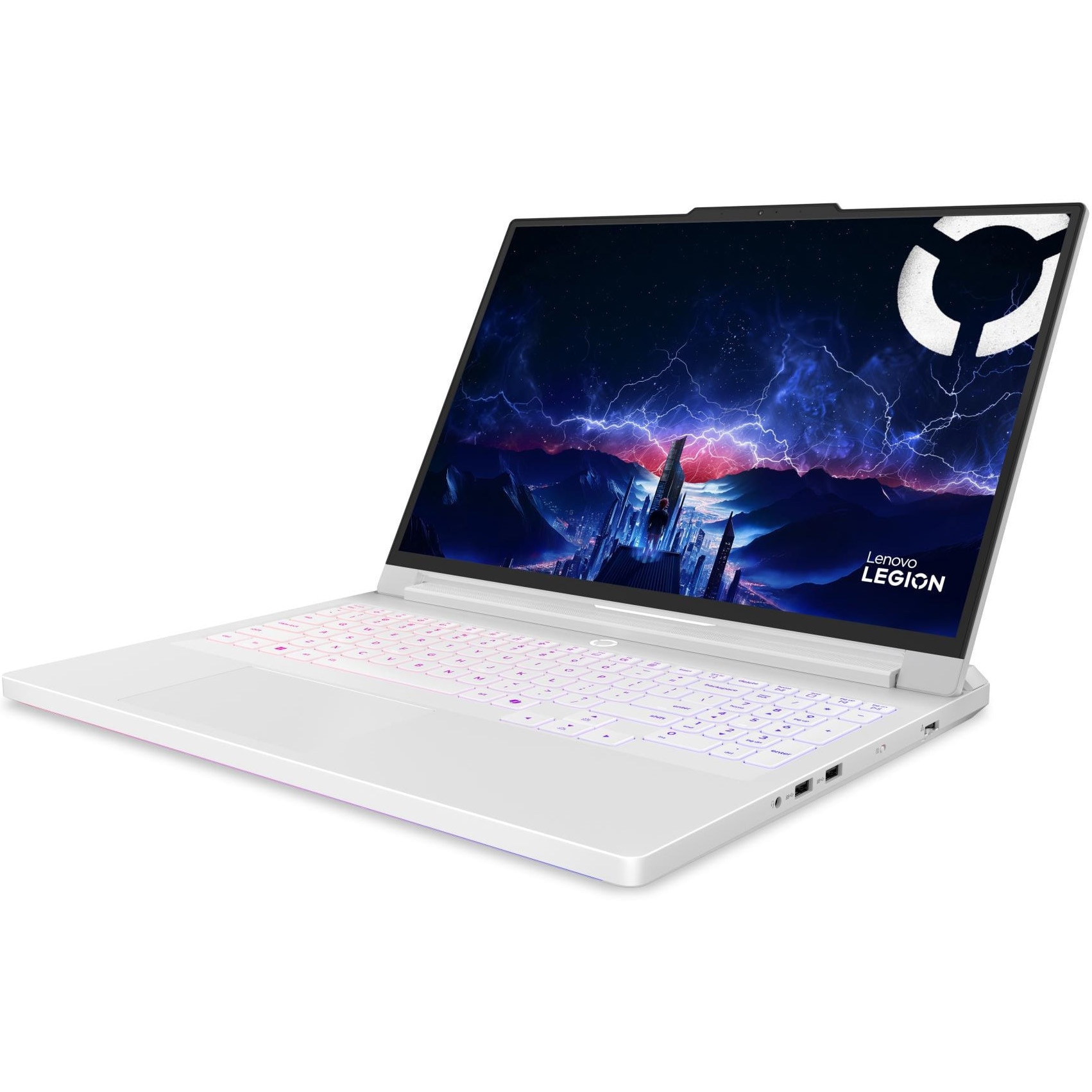 Laptop Gaming Lenovo Legion Pro 7 16IAX10H cu procesor Intel® Core Ultra 9 275HX pana la 5.4GHz, 16" WQXGA, OLED, 240Hz, 32GB DDR5 RAM. 1TB SSD, NVIDIA® GeForce RTX™ 5080 16GB GDDR7, No OS, Glacier White, 3y on-site Premium Care
