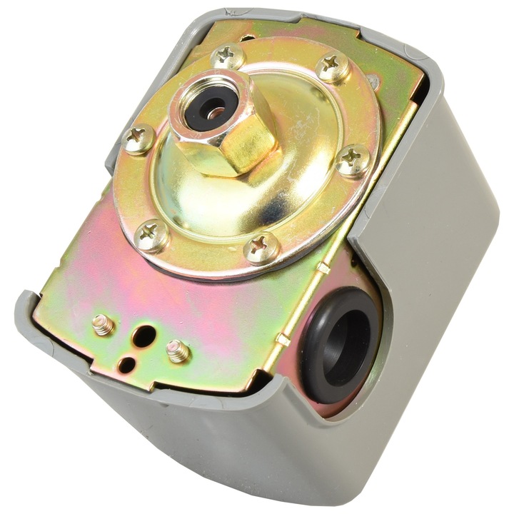 Presostat ALUVRA 1/4" pentru hidrofor, 1,2-5 Bar, 230V, gri