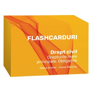 Flashcarduri Drept civil, HAMANGIU, set 300 cartonase, A6, tematic