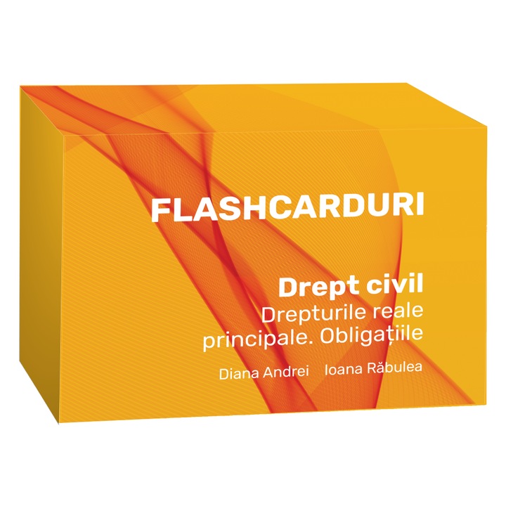 Flashcarduri Drept civil, HAMANGIU, set 300 cartonase, A6, tematic