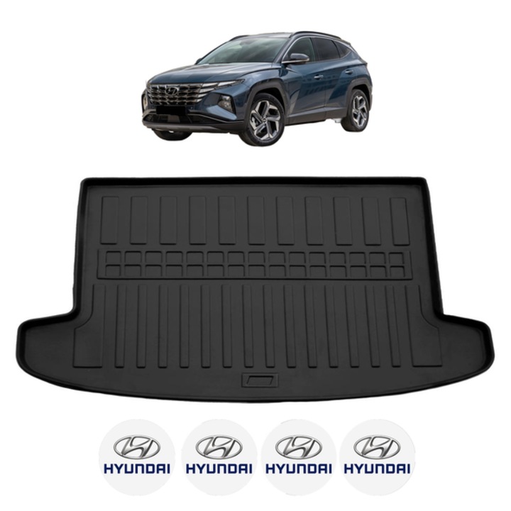 Tavita Portbagaj HYUNDAI TUCSON NX4 HYBRID FARA SUBWOOFER din 2021, CRI-FLO, Protectie Portbagaj Auto, 4x Stickere auto cu HYUNDAI