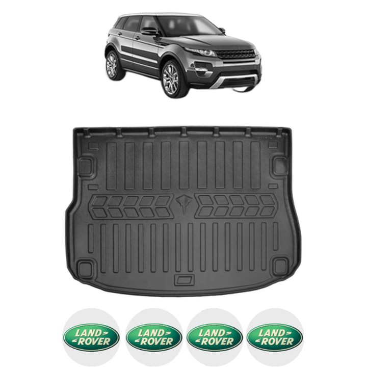 Tavita Portbagaj LAND ROVER RANGE ROVER EVOQUE L538 din 2011-2018, CRI-FLO, Protectie Portbagaj Auto, 4x Stickere auto cu LAND