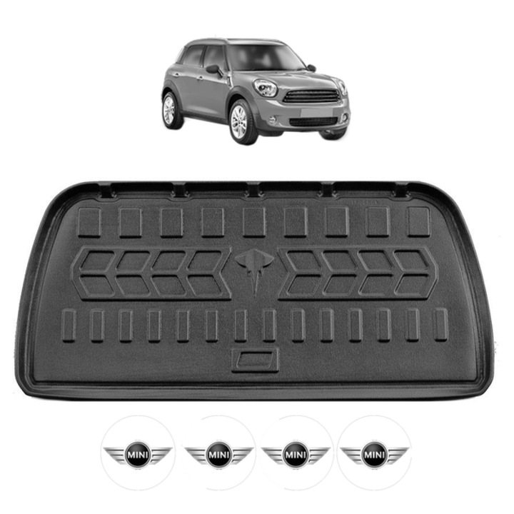 Tavita Portbagaj MINI COUNTRYMAN R60 din 2010-2016, CRI-FLO, Protectie Portbagaj Auto, 4x Stickere auto cu MINI