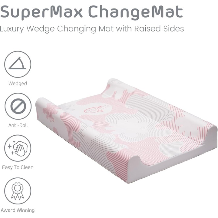 Saltea pentru infasat, BabyDam, ChangeMat, Roz