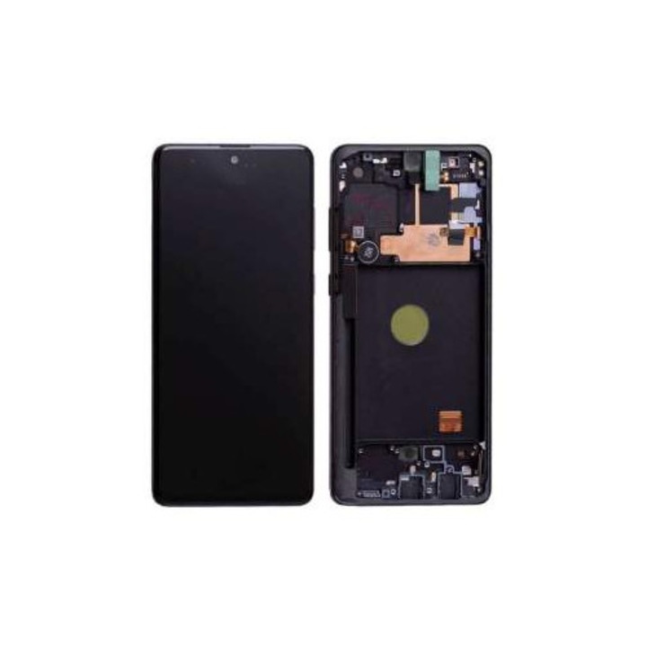 Display ecran cu Touchscreen si Rama compatibil cu Samsung Galaxy S10 Lite, G770, Negru