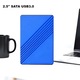 Hard disk extern USB 30, 2, 5 inch, 4TB pentru PC, Mac, Desktop, Laptop, Albastru