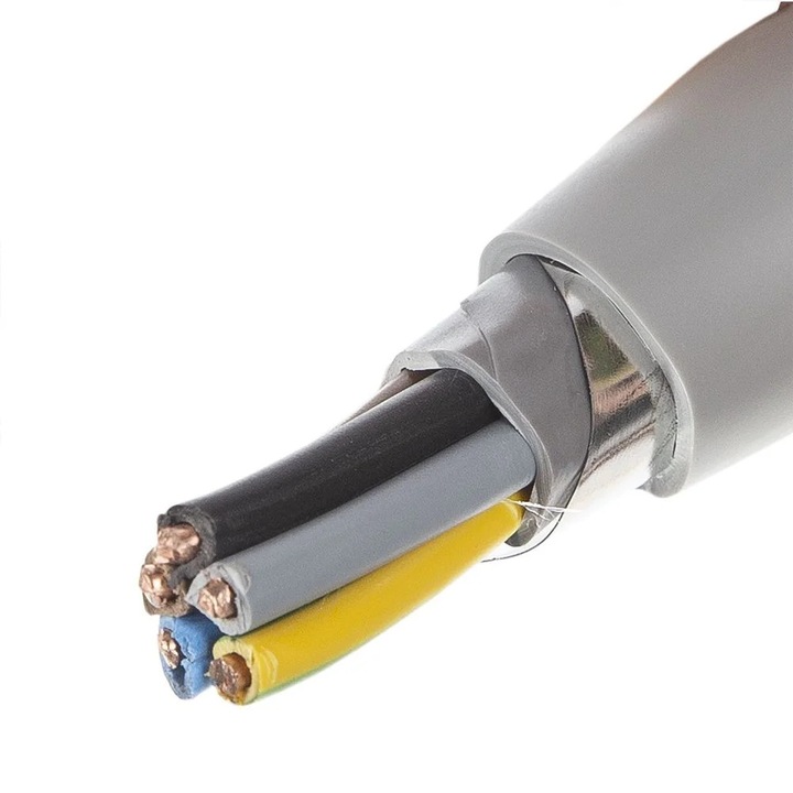 Cablu electric CYABY-F, 5 x 6 mm², gri, la metru