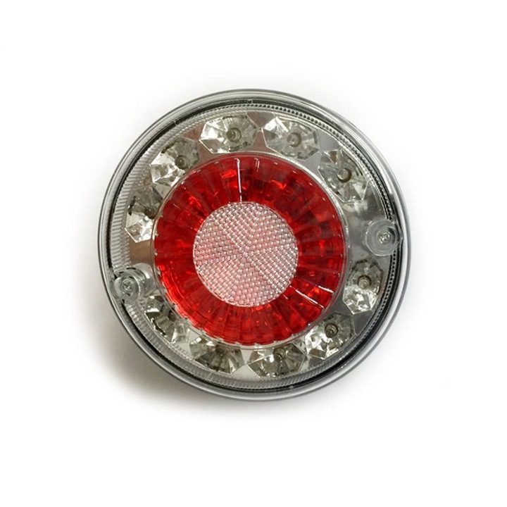 LED диоден стоп хамбургер, червено-бял, 12 V