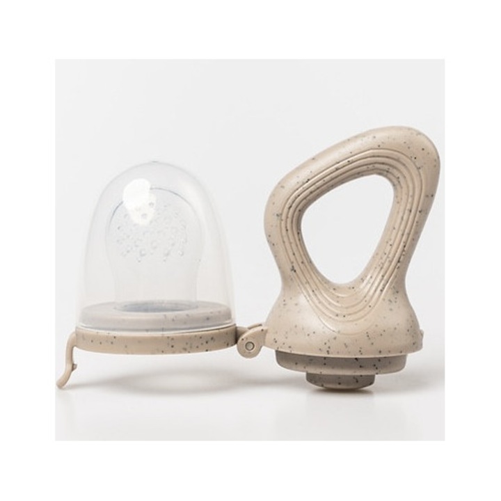 Залъгалка за плодове и зеленчуци, бежова, хранителен силикон, за захранване