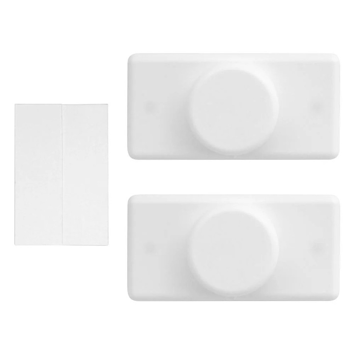 Set 2 suporti magnetici pentru geamuri rabatabile, rezistenti, usor de instalat