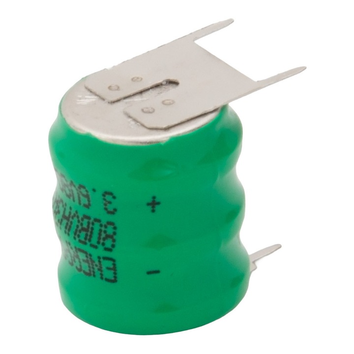 Acumulator Ni-MH 80BVH-3A3H, 3,6V, 80mAh, 3 pini, 1,9x1,0cm