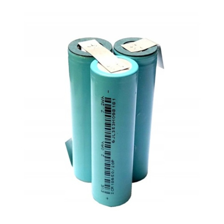 Acumulator Li-Ion 18650 3S1P 12V 2000mAh 30A AM Electronics, 18x65mm