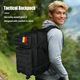 Военна раница, Excitat®, 45L, Oxford 900D, Туристическа раница, Планинска раница, Тактическа раница с велкро закопчаване, Военна раница, Омекотени презрамки, За планински преходи, къмпинг, Водоустойчива, 50x30x30CM, Черна