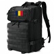 Военна раница, Excitat®, 45L, Oxford 900D, Туристическа раница, Планинска раница, Тактическа раница с велкро закопчаване, Военна раница, Омекотени презрамки, За планински преходи, къмпинг, Водоустойчива, 50x30x30CM, Черна