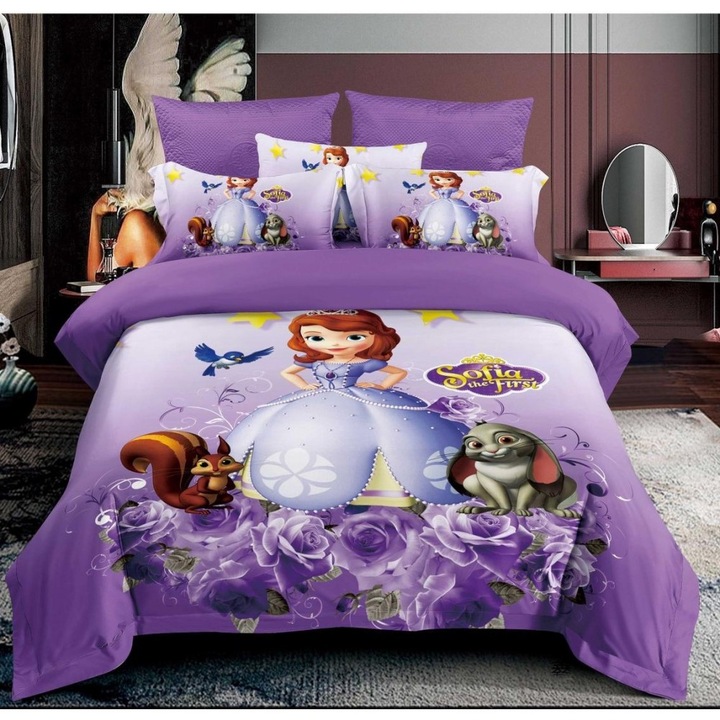 Детско спално бельо, София, от фин памук, 6 части