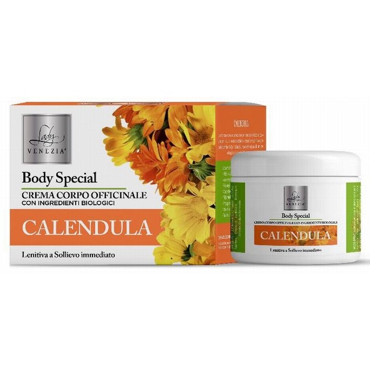 Lady Venezia Testápoló krém, 250 ml, minden bőrtípusra, körömvirággal