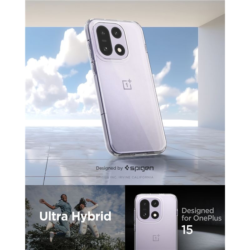 Carcasa Spigen Ultra Hybrid compatibila cu OnePlus 15, Transparent