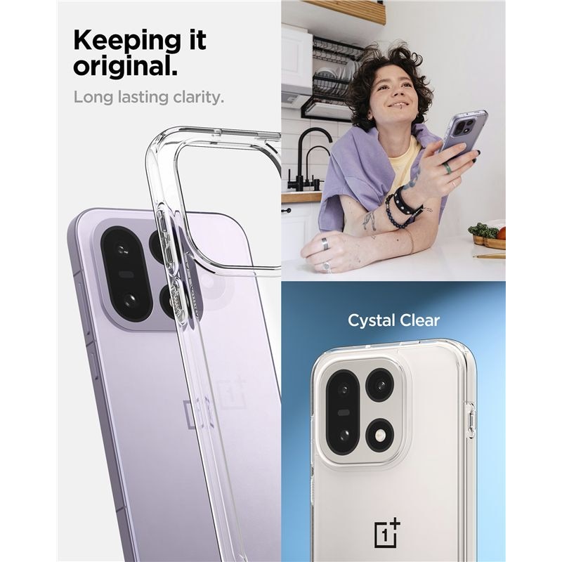 Carcasa Spigen Ultra Hybrid compatibila cu OnePlus 15, Transparent