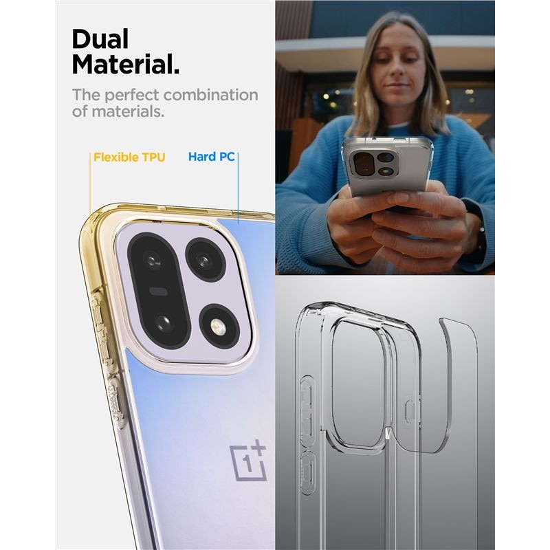 Carcasa Spigen Ultra Hybrid compatibila cu OnePlus 15, Transparent