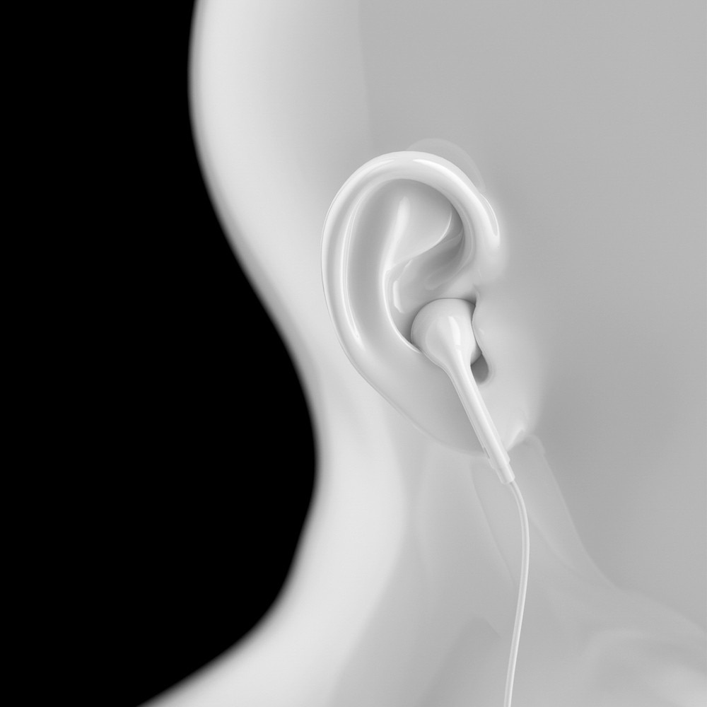 Casti in-ear Dudao X14 Plus, cu microfon, Lightning, alb, lungime cablu 1.2m