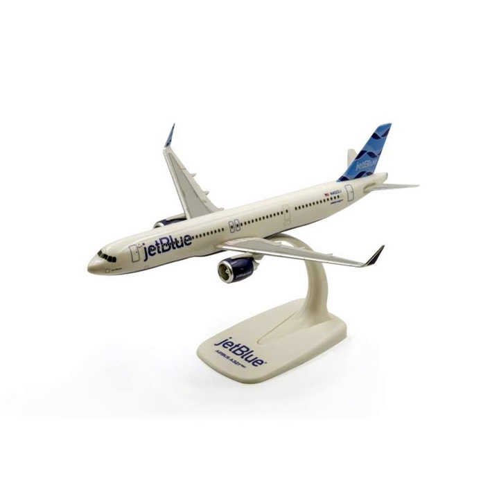 Macheta avion Airbus A321neo, JETBLUE, scara 1:200, PPC Holland
