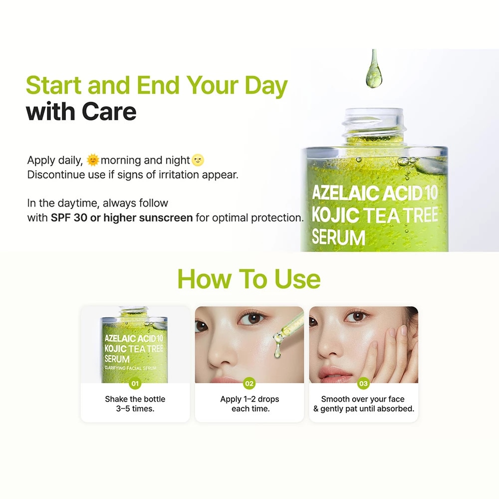Azelaic Acid 10 Kojic Teatree Ser de fata 30 ml - eMAG.ro