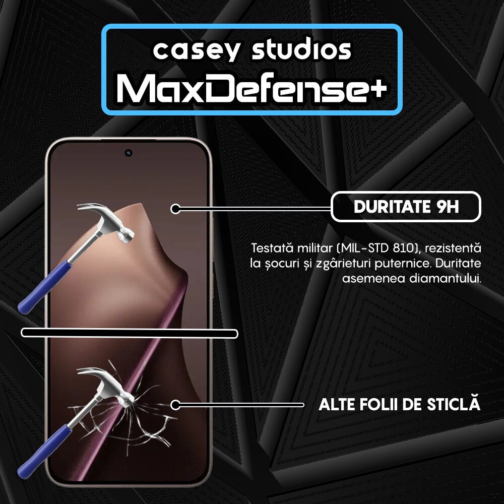 Folie Sticla CASEY STUDIOS™ compatibila cu Xiaomi 15T Pro, Full Cover 3D, Full Glue, Sticla Securizata, Duritate Militara, Ultra HD, Protectie Profesionala Ecran 3D, Anti Zgarieturi, Anti Socuri, Margini Negre