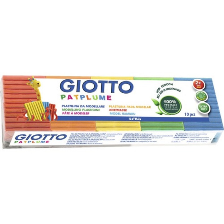 Set plastilina Patplume Giotto 10 buc