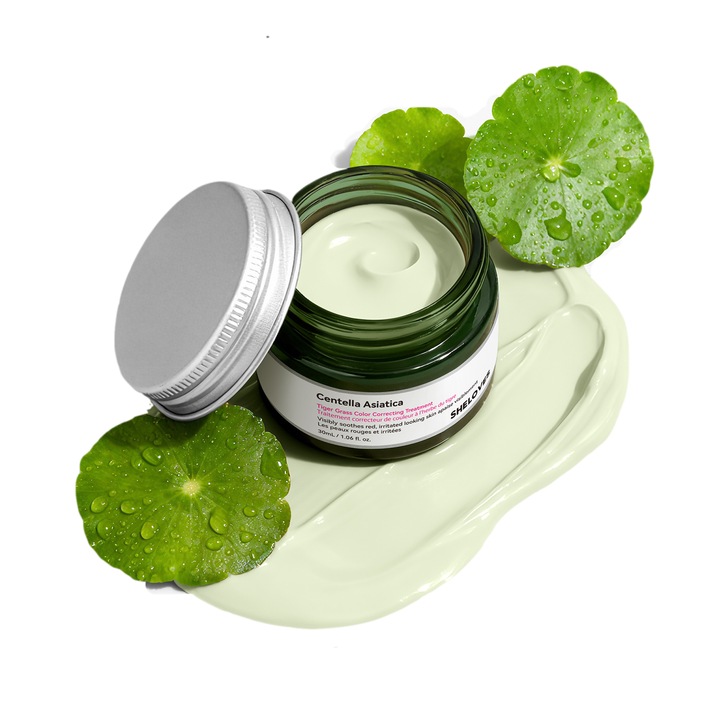 Crema reparatoare cu Centella Asiatica, 30 ml – corecteaza nuanta pielii, calmeaza si repara, potrivita pentru ten sensibil