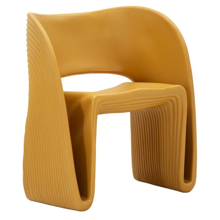 Кресло пясъчно горчица см 65x57,5x76 (височина на седалката см 45), горчица, 76 см