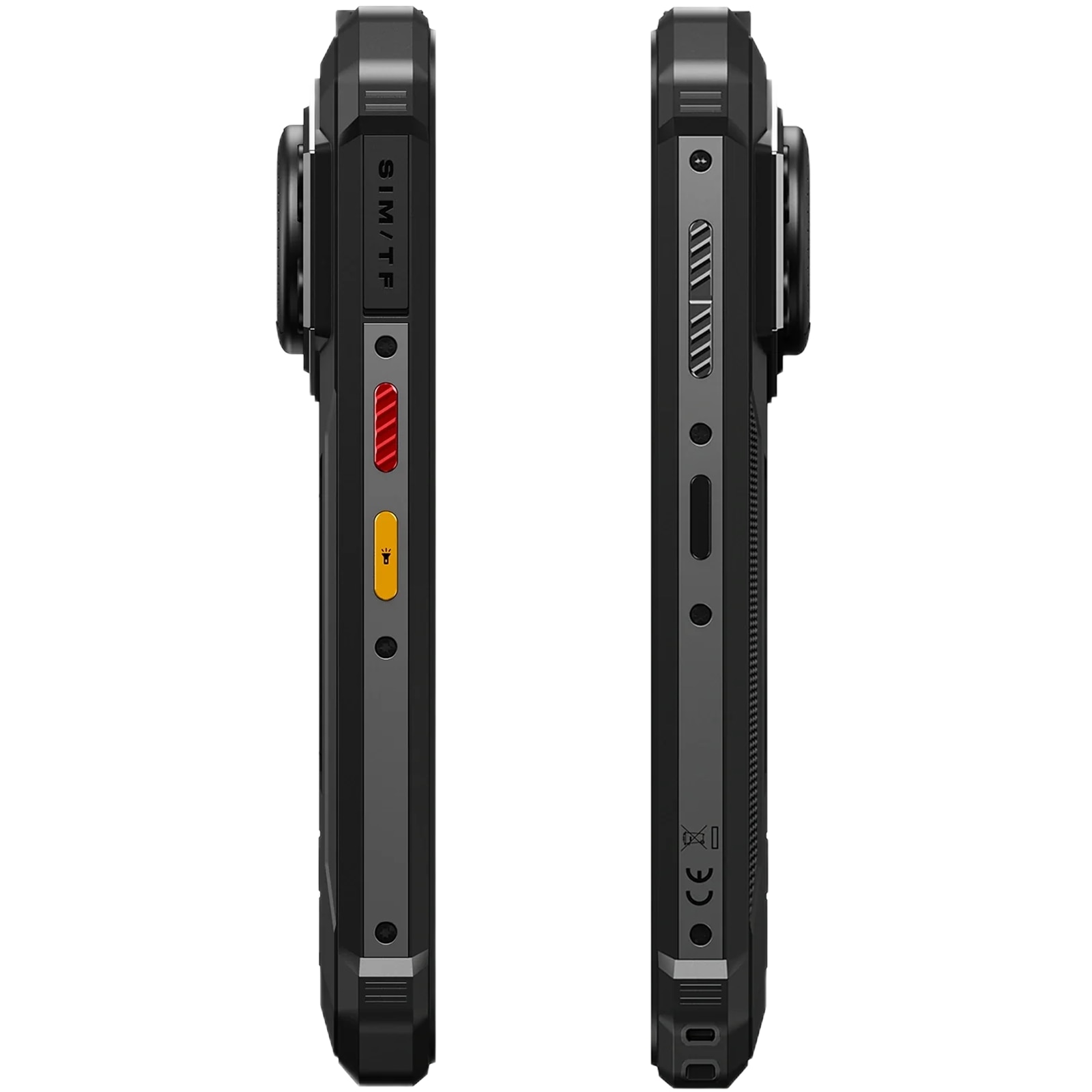 Telefon mobil FOSSIBOT F110L Black, 4G, Dual SIM, 6.75-inch IPS, 8-Core T615, 4GB RAM, 128GB, NFC, GPS, 128dB Big Speaker, Lanterna 120LM, 10000mAh, IP68/IP69K, Android 15