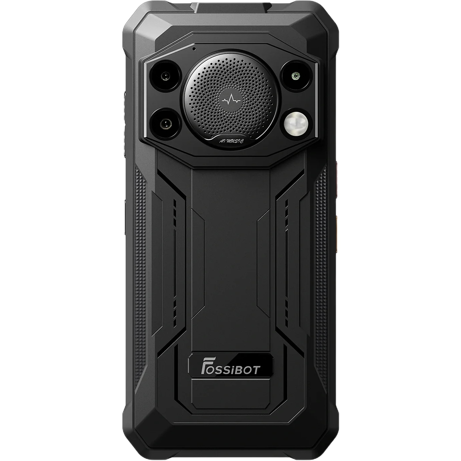 Telefon mobil FOSSIBOT F110L Black, 4G, Dual SIM, 6.75-inch IPS, 8-Core T615, 4GB RAM, 128GB, NFC, GPS, 128dB Big Speaker, Lanterna 120LM, 10000mAh, IP68/IP69K, Android 15