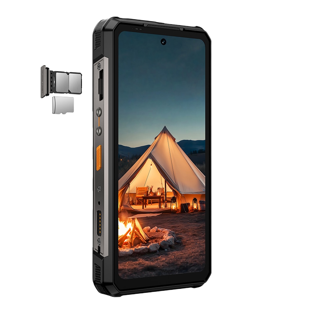 Telefon mobil Ulefone Armor 34 Plus, 5G, Dual SIM, 6.95-inch 120Hz IPS, 8-Core Dimensity 7400X, 16GB RAM, 512GB, NFC, RGB, Lanterna 6.5W, Lumini Avertizare, 25500mAh, IP68/IP69K, Android 15