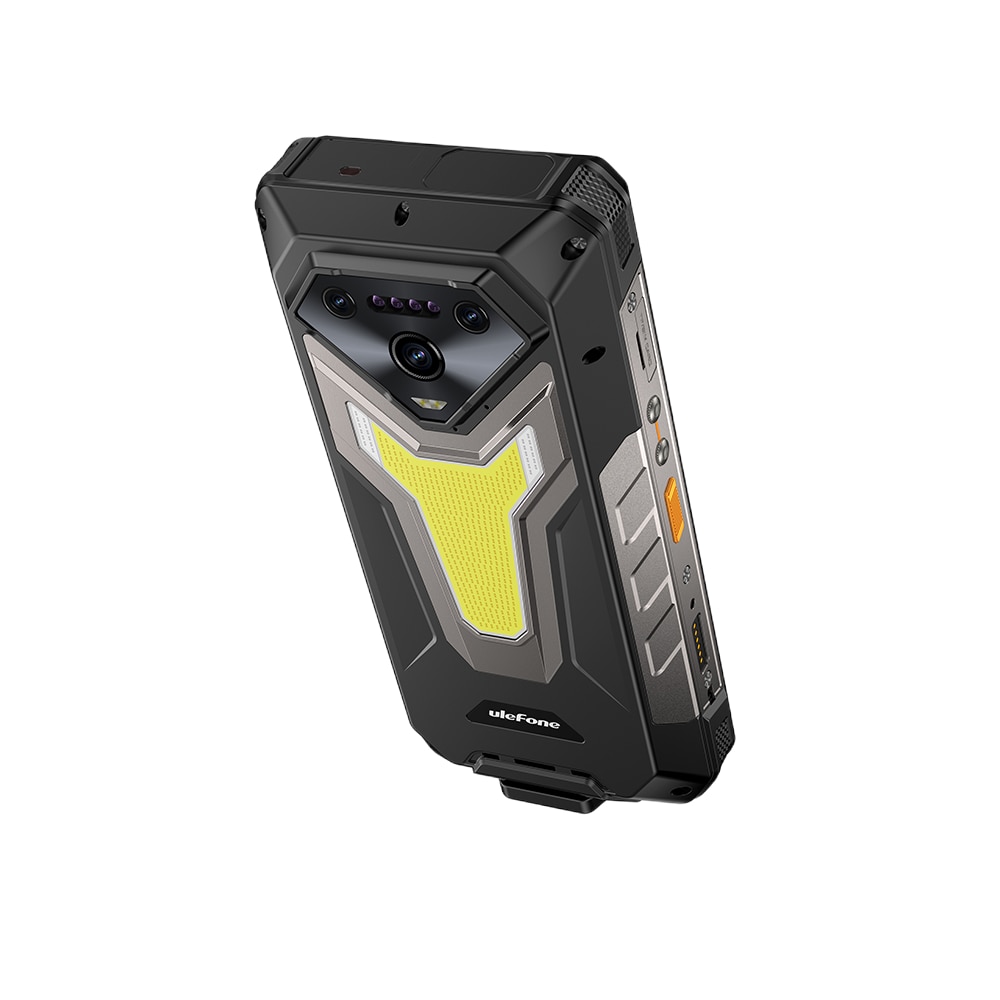 Telefon mobil Ulefone Armor 34 Plus, 5G, Dual SIM, 6.95-inch 120Hz IPS, 8-Core Dimensity 7400X, 16GB RAM, 512GB, NFC, RGB, Lanterna 6.5W, Lumini Avertizare, 25500mAh, IP68/IP69K, Android 15