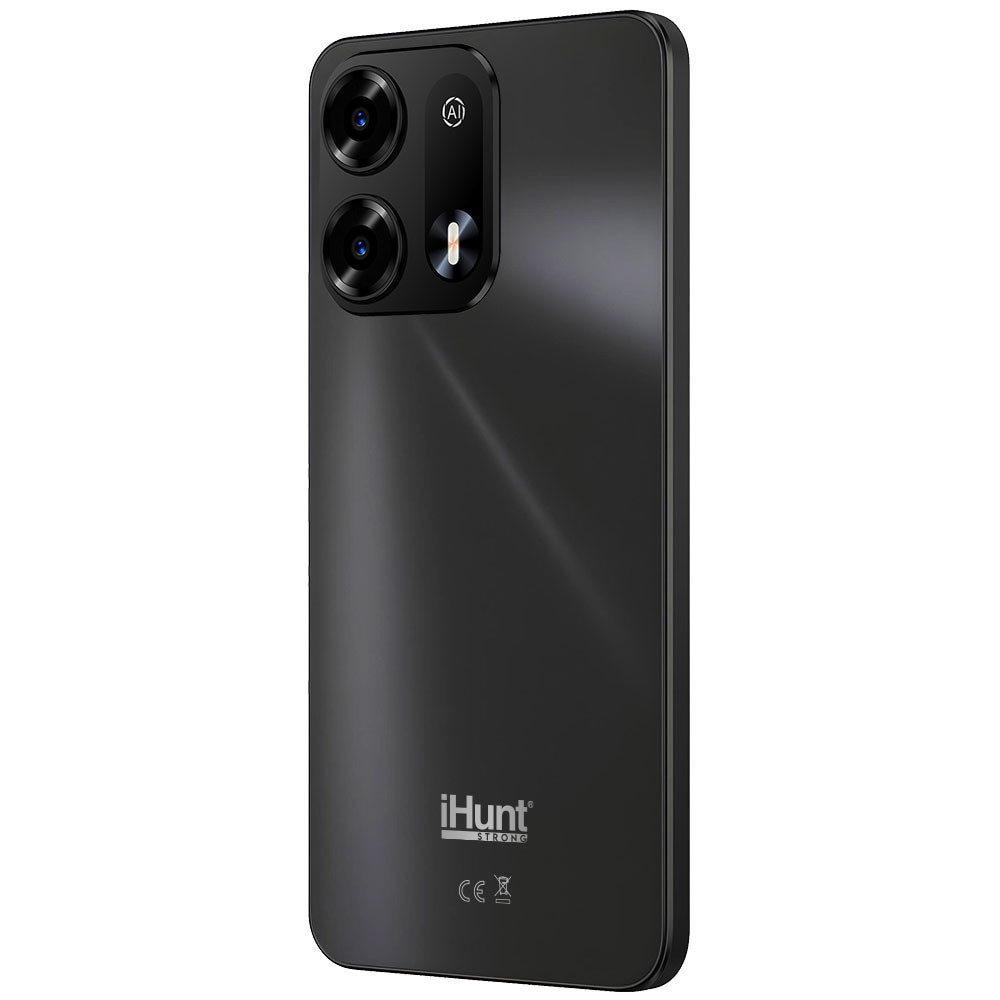 Telefon mobil iHunt S26 Ultra, 4G, Dual SIM, 6.52" HD+ IPS, Octa-Core, 8GB RAM, 128GB, Radio FM, Deblocare Faciala, 4850mAh, Android 14, Black