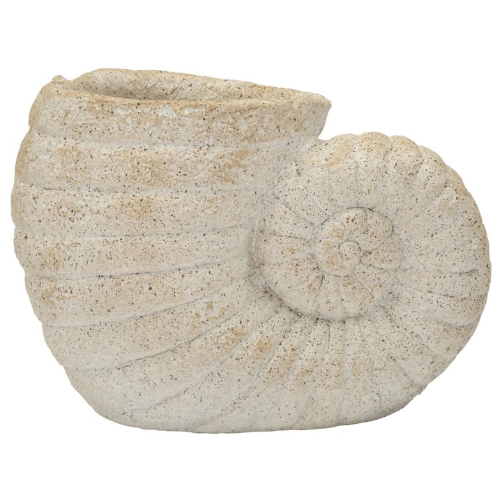 Vaza nisip scoici -a- cm 33x19x23 (gaura cm o 13), bej