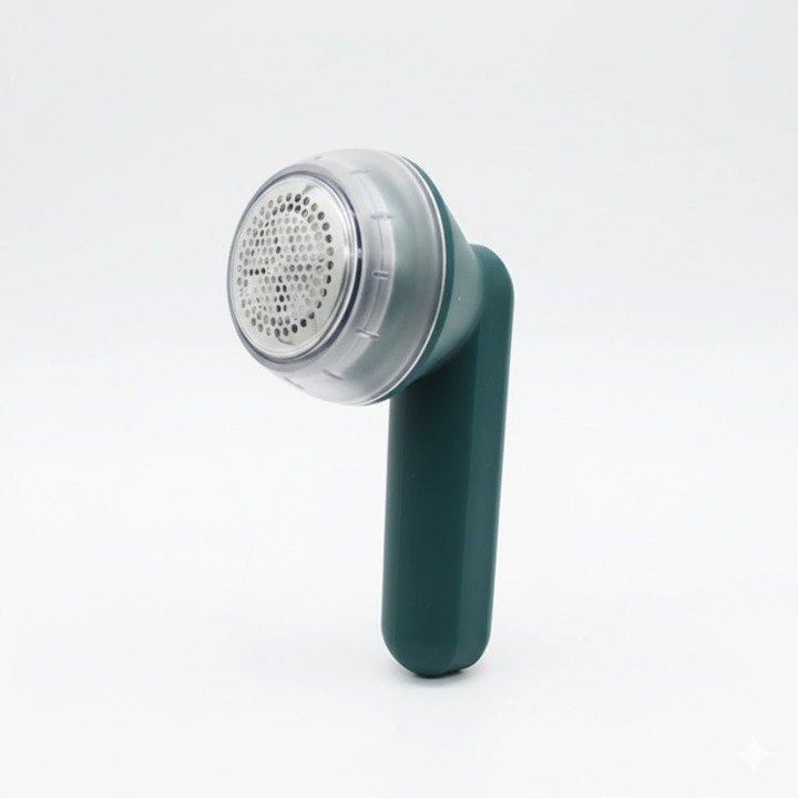 Aparat de curățat scame GNR Market, reîncărcabil prin USB, 8W, design ergonomic, verde