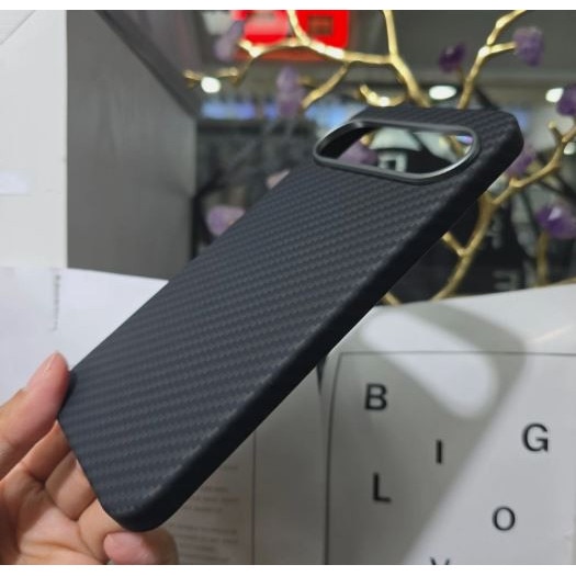 Husa de protectie Tip Kevlar, pentru Google Pixel 10 / 10 Pro, Magnetica, Negru
