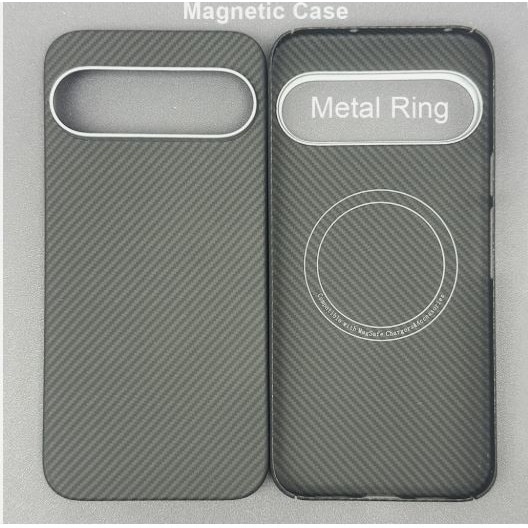 Husa de protectie Tip Kevlar, pentru Google Pixel 10 / 10 Pro, Magnetica, Negru
