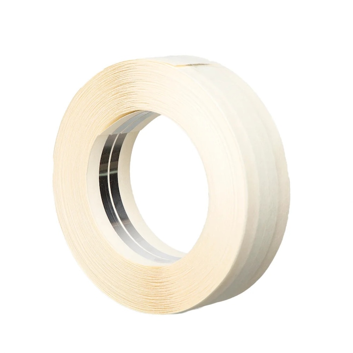 Banda de reparare Scley, din hartie si aluminiu, 50 mm x 30 m, alb