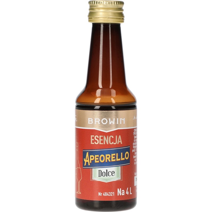 Esenta Apeorello Dolce Browin 40 ml, 4 L italhoz, citrusos és gyógynövényes íz, narancssárga szín
